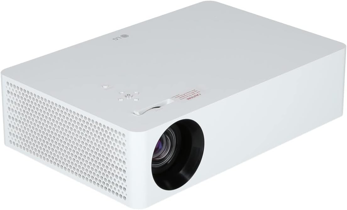 LG CineBeam Vidéoprojecteur LED HU70LS Home Cinema 1500 Lumen, 4K UHD 2160p, Projection Entre 60"~140", webOS 4.5, Bluetooth Audio, Haut-parleurs inté
