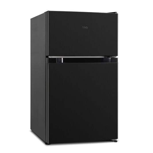 CHIQ Réfrigérateur congélateur en haut Réfrigérateur congélateur - 86 L (61/25L) - Portes réversibles, Congélateur 4 étoiles, Machine à glaçons, Garantie compresseur 12 ans, Classe E