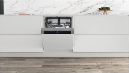 Lave vaisselle encastrable Whirlpool WBC3C26X - Lave vaisselle integrable 60 cm - Classe A++ / 46 decibels - 14 couverts - Intégrable bandeau : Inox