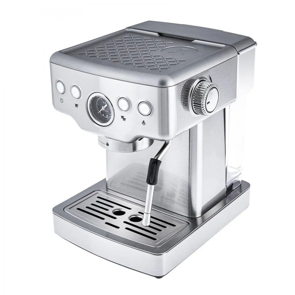 KARACA Coffee Art 1353 Machine à expresso 1350 W, pression 20 bar, réservoir d'eau de 1,8 L, chauffe-tasses, mousses à lait, expresso, cappuccino, latte et plus encore