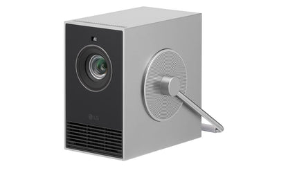 LG CineBeam Portable Vidéoprojecteur HU710PB Design Compact pour Home Cinema, 500 Lumen, 4K UHD, Projection Entre 50"~120", LG Smart webOS 6.0, Bluetooth et Haut-parleurs intégrés