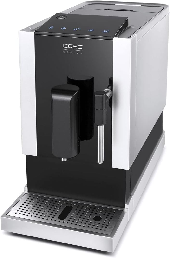 CASO Café Crema One - Machine à café automatique design, système de chauffage innovant, broyeur conique extra-silencieux en acier inoxydable, pour espresso, cappuccino, latte macchiato, etc.
