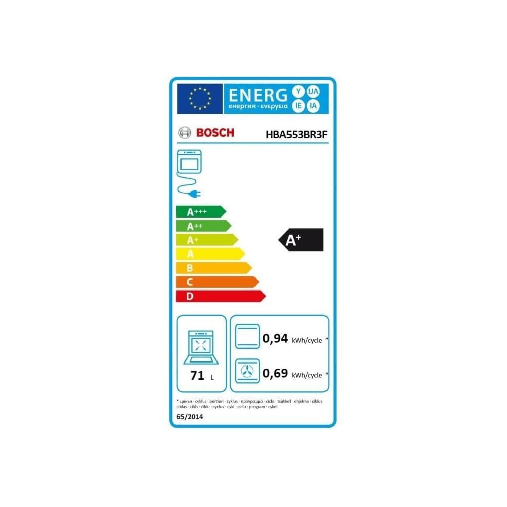 Bosch HBA553BR3F, Série 4, Four, Encastrable, Inox