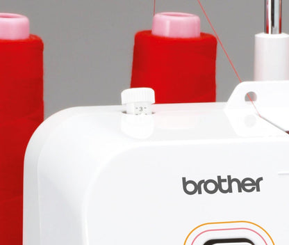 BROTHER M343D Surjeteuse, Acier Inoxydable, Blanc, 34 x 32 x 33 cm