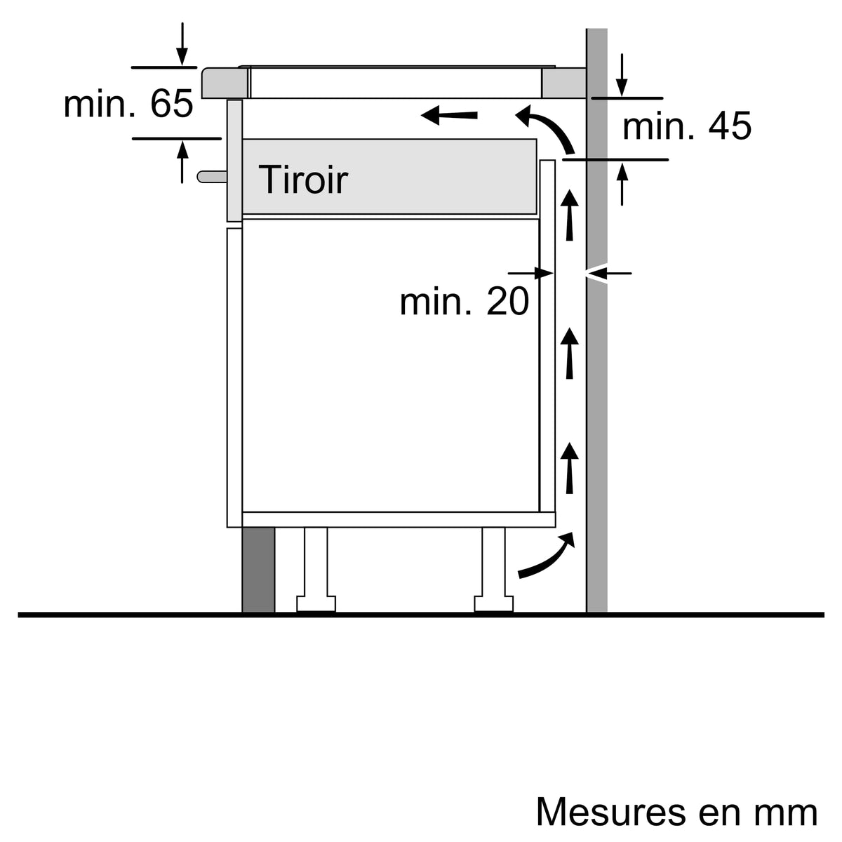 Bosch PUJ611BB5E, Série 4, Plaque induction, 3 feux, 60 cm, Noir, Sans cadre