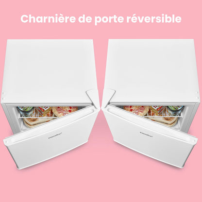 Comfee' RCD93WH2(E) Réfrigérateur à une porte, 93 L, Contrôle de la température, Pose libre sous le comptoir, Silencieux, Blanc