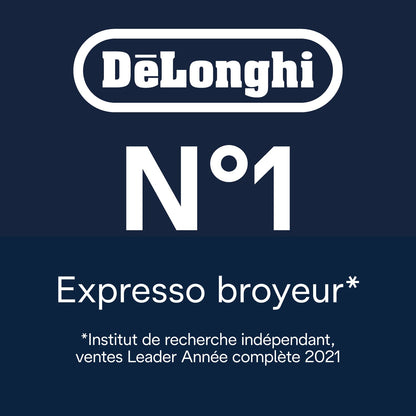 De'Longhi Eletta Explore Cold Brew ECAM452.67.G, Machine à Café Barista avec LatteCrema Hot and Cool, Machine à Espresso, Machine à Café Automatique, Extraction Froide, Pot à Café Inclus, Gris Foncé