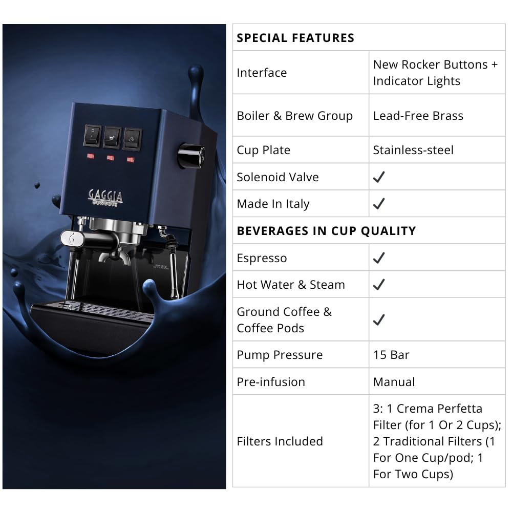 Gaggia Classic Evo bleu RI9481/15