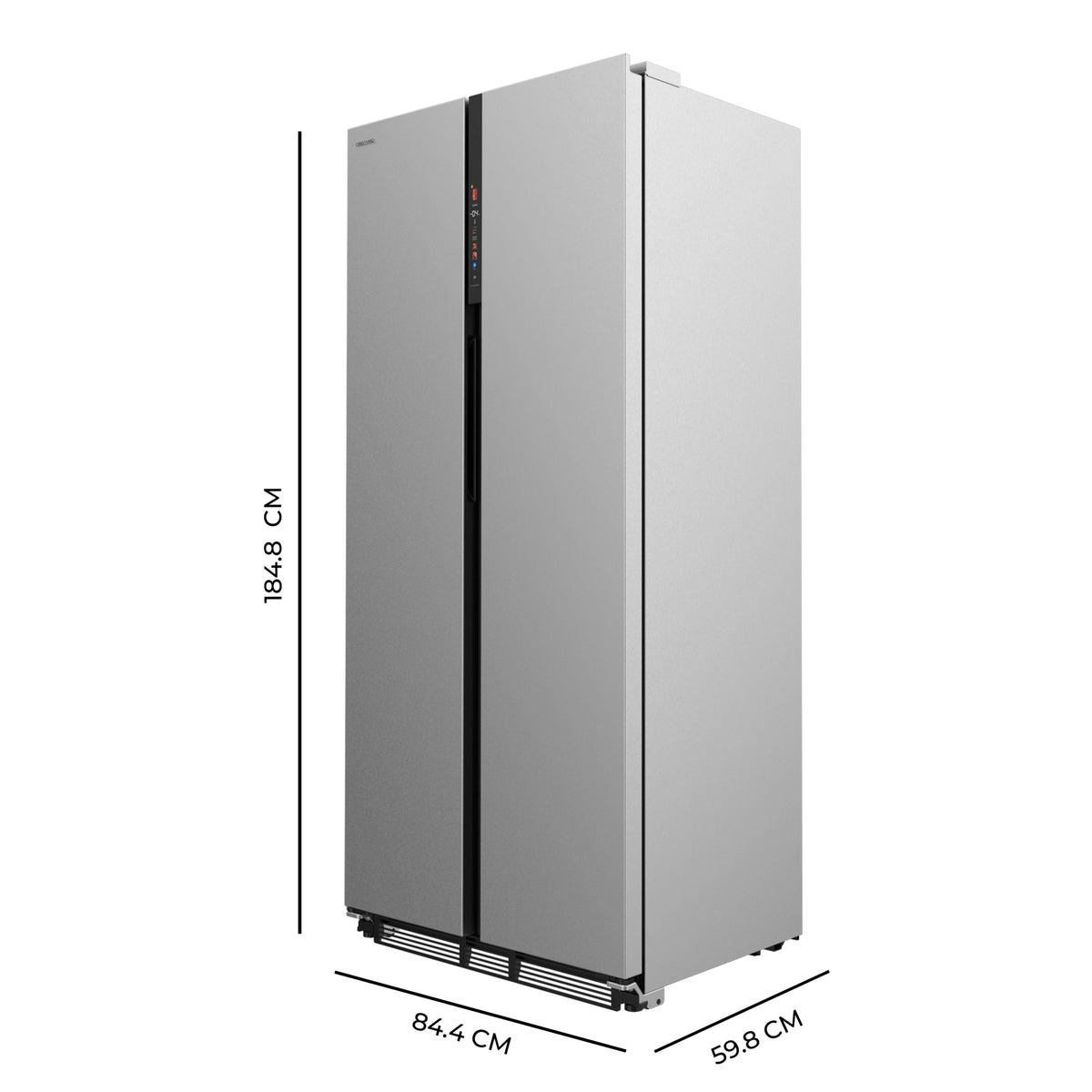 Cecotec Réfrigérateur américain Bolero CoolMarket SBS 436 SBI Inox E. Réfrigérateur américain inox, 436L, Total No Frost, Inverter Plus, MultiAirFlow, refroidissement rapide, congélation rapide.