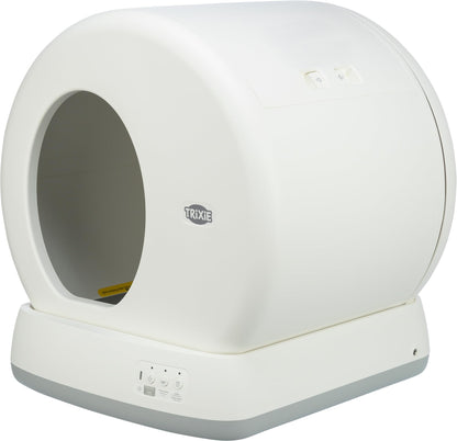 TRIXIE "Bac à Litière Autonettoyant, Nettoyage Automatique, pour Chats à Partir de 1,5 kg/4 Mois, Plastique, 53 × 55,5 × 52 cm, Blanc - 40040