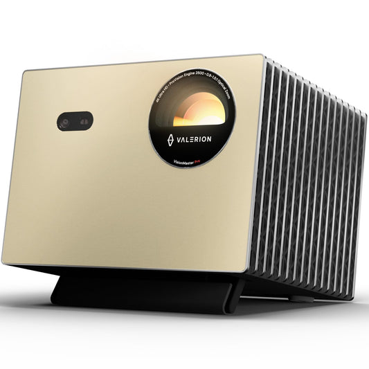 Valerion VisionMaster Pro Vidéoprojecteur Laser Triple 4K, 2500 ISO Lumens, Contraste 15000:1, Zoom Optique 0,9-1,5X, IMAX Enhanced, HDR10+, Faible Latence 4ms, Compatible Smart Homekit