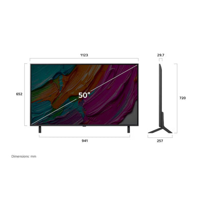 LG TV QNED AI 2025 | 50QNED8E | 50'' (126cm) | 4K UHD | HDR10 | webOS 25 | Télécommade AI Magic Remote | Alexa, Google Assistant | Netflix Disney+ CANAL+ Prime Video | AirPlay 2 | Luminosité éclatante