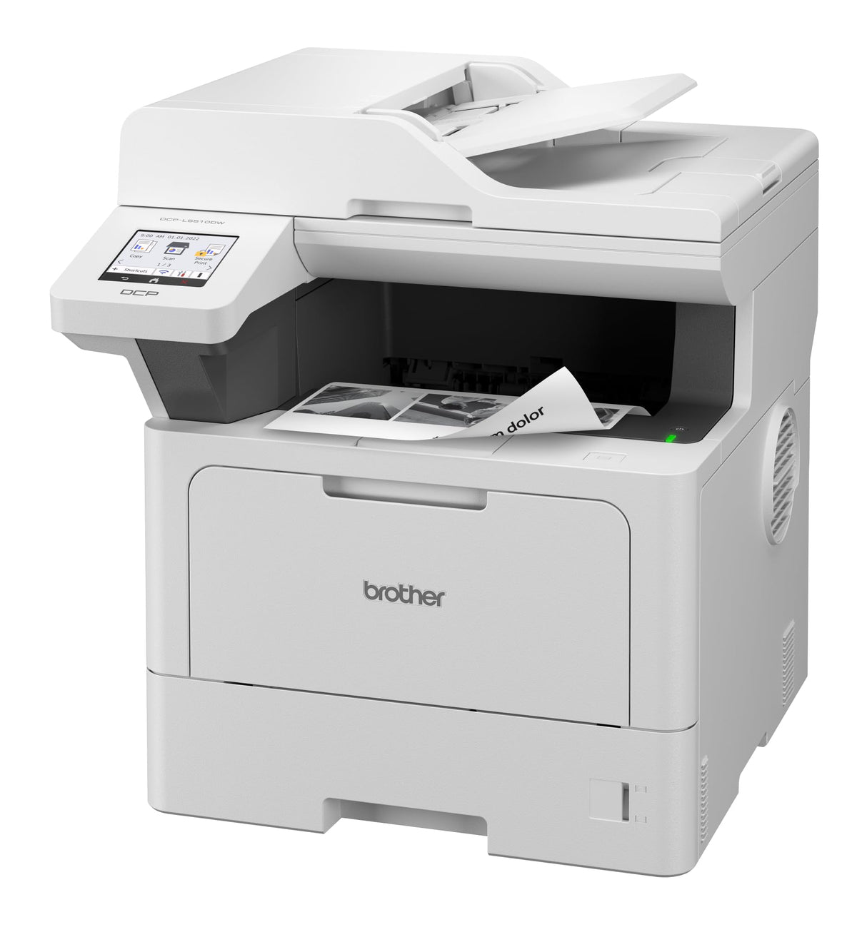 Brother DCP-L5510DW Imprimante Multifonction Laser Monochrome 3-en-1 Professionnelle - WiFi, USB, Ethernet - Impression jusqu'à 48 Pages par Minute
