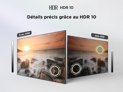 TCL 43V5C – TV QLED Direct LED Smart Full HD 43" avec Android TV & HDR - Compatible avec Google Cast & Google Home, Design Mince