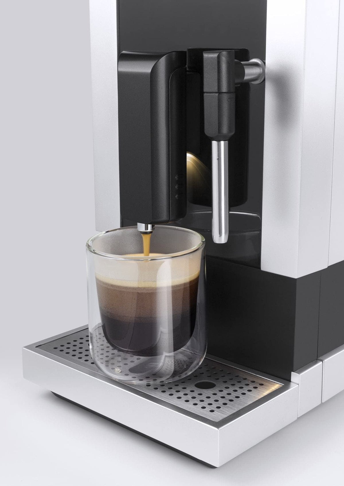 CASO Café Crema One - Machine à café automatique design, système de chauffage innovant, broyeur conique extra-silencieux en acier inoxydable, pour espresso, cappuccino, latte macchiato, etc.