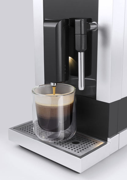 CASO Café Crema One - Machine à café automatique design, système de chauffage innovant, broyeur conique extra-silencieux en acier inoxydable, pour espresso, cappuccino, latte macchiato, etc.
