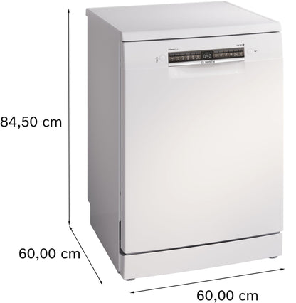 Bosch SMS4EMW01F, Série 4, Lave-vaisselle 60 cm, Pose libre, Blanc