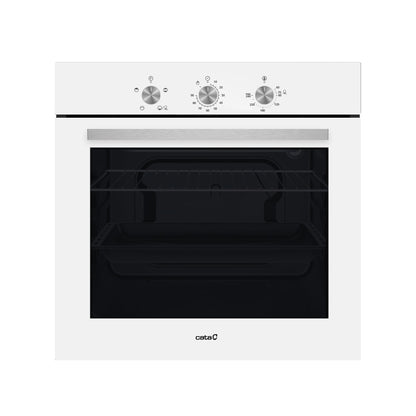 Cata Four statique SES 6204 WH avec 4 fonctions Programmateur de cuisson mécanique avec capacité 66 L Largeur 60 cm Blanc