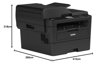 Brother MFC-L2730DW | Imprimante Multifonction 4 en 1 (Impression/Scan/Copie/Fax) Laser Monochrome | WIFI/USB 2.0/NFC | Impression Recto Verso | Format A4