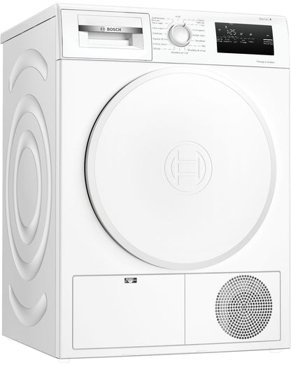 Bosch WTH8300DFR, Série 4, Sèche linge, Pompe à chaleur, 8 kg, Blanc