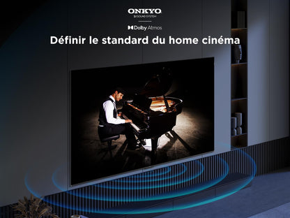 TCL 98T8C 98" QLED 4K HDR Ultra HD TV, Smart TV Powered by Google TV (Dolby Vision & Atmos, 144Hz Motion Clarity Pro, FreeSync, Onkyo 2.1 Sound, Voice Control)