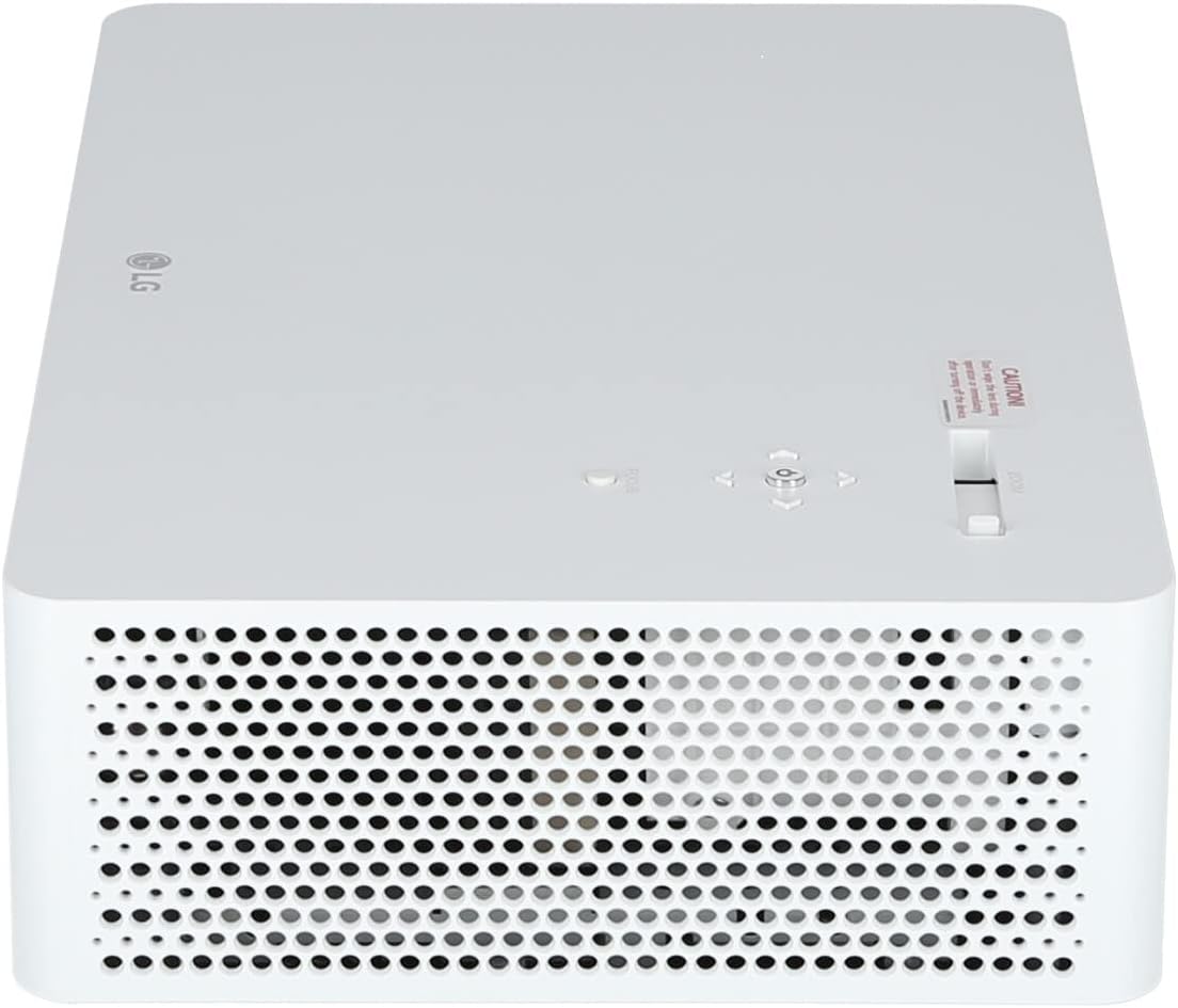 LG CineBeam Vidéoprojecteur LED HU70LS Home Cinema 1500 Lumen, 4K UHD 2160p, Projection Entre 60"~140", webOS 4.5, Bluetooth Audio, Haut-parleurs inté