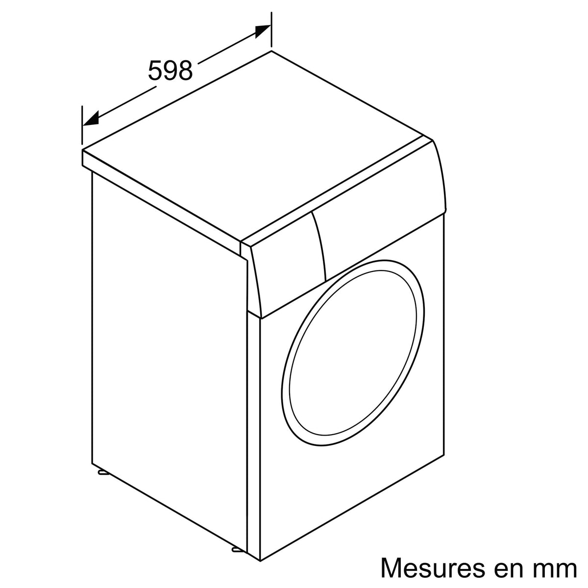 Bosch WGB256A2FR, Série 8, Lave-linge front, 10 kg, 1600 trs/min, Blanc