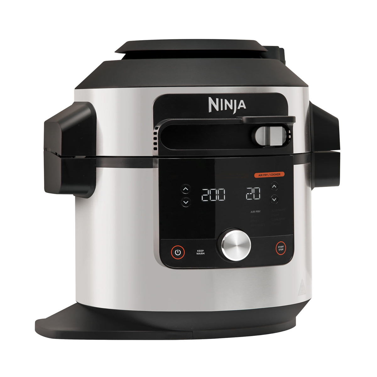 Ninja Multicuiseur Foodi MAX Air Fryer, SmartLid, 12 fonctions de cuisson, 7.5L, Autocuiseur 12 en 1, Cuisson sous pression, Friture à l'air, Cuisson lente et plus, Acier inoxydable, OL650EU