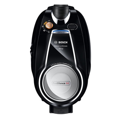 Bosch Electroménager Série 8, BGS7MS64, aspirateur traîneau sans Sac ProSilence, extrêmement Silencieux, Technologie SensorBagless et système de Nettoyage Intelligent du Filtre, Noir