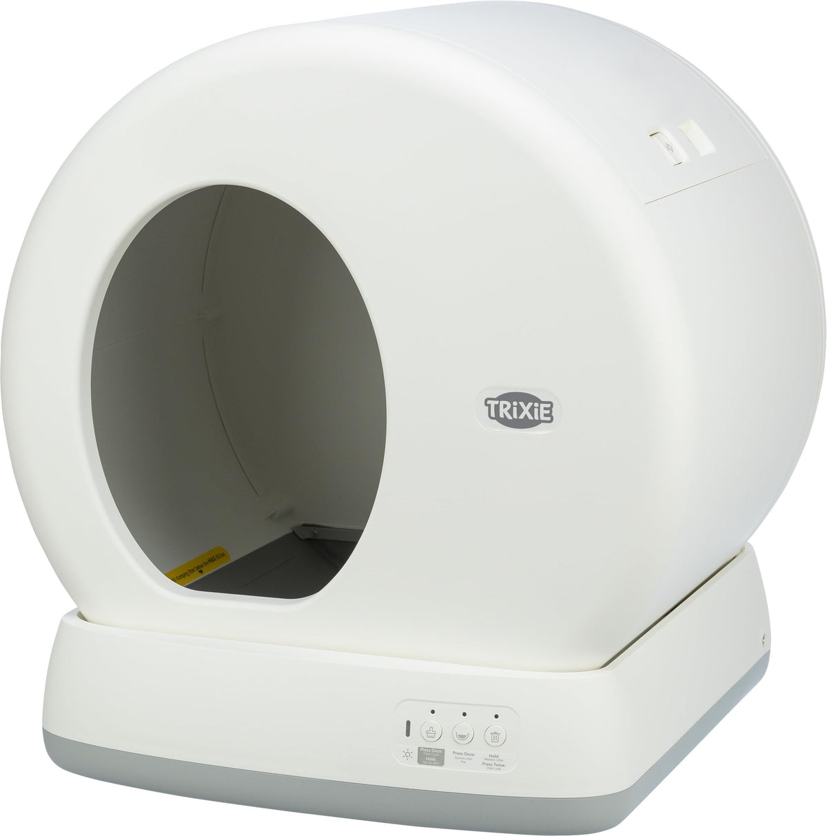 TRIXIE "Bac à Litière Autonettoyant, Nettoyage Automatique, pour Chats à Partir de 1,5 kg/4 Mois, Plastique, 53 × 55,5 × 52 cm, Blanc - 40040