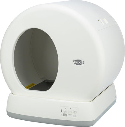TRIXIE "Bac à Litière Autonettoyant, Nettoyage Automatique, pour Chats à Partir de 1,5 kg/4 Mois, Plastique, 53 × 55,5 × 52 cm, Blanc - 40040