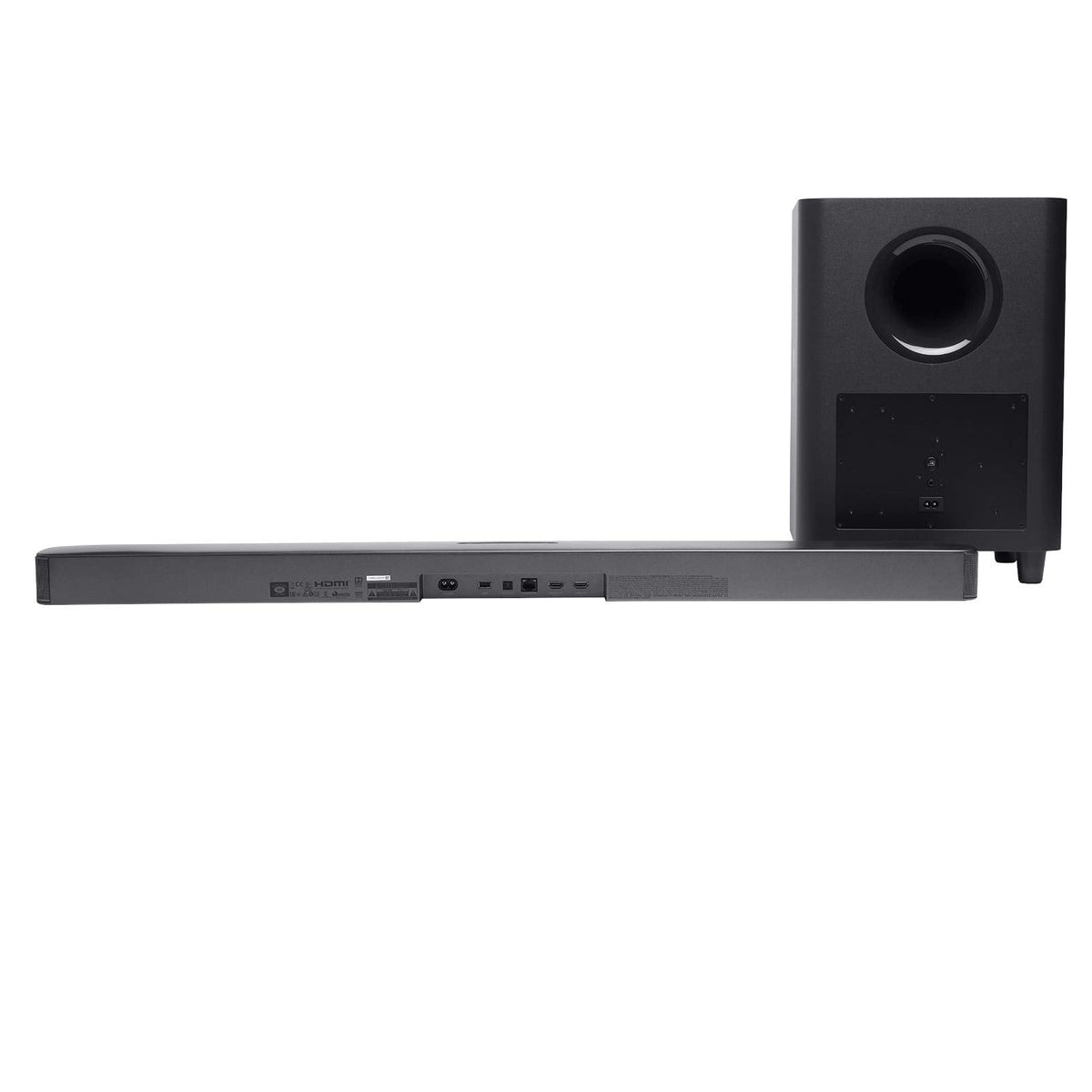 JBL Barre de Son Surround Bar 5.1 - Système de Divertissement Exclusif Amazon, capacités de Streaming et Caisson de Basses, Compatible avec Amazon Ale