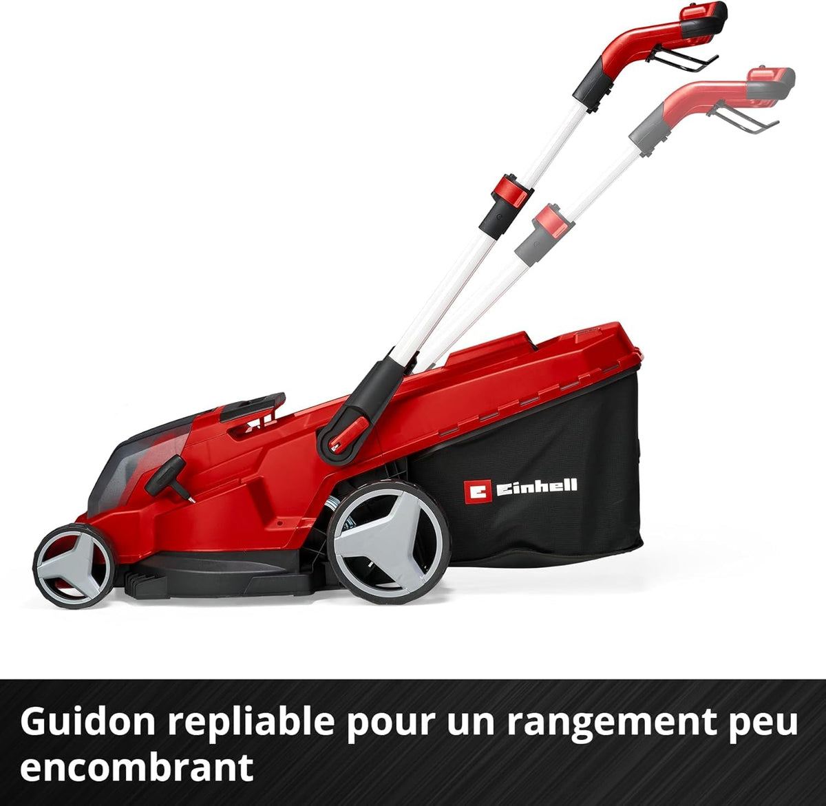 Einhell Professional Tondeuse à gazon sans fil RASARRO 36/42 Kit Power X-Change (36V, largeur de coupe: 42 cm, Bac 50L, moteur sans charbon) Livré avec 2 Batteries 5,2 Ah + Chargeur double