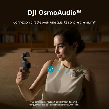 DJI Osmo Pocket 3, digital camera vlog CMOS 1'' et Vidéo 4K/120 ips, Stabilisation à 3 axes, MAP rapide,Suivi Facial/Objets,Écran tactile rotatif 2",p