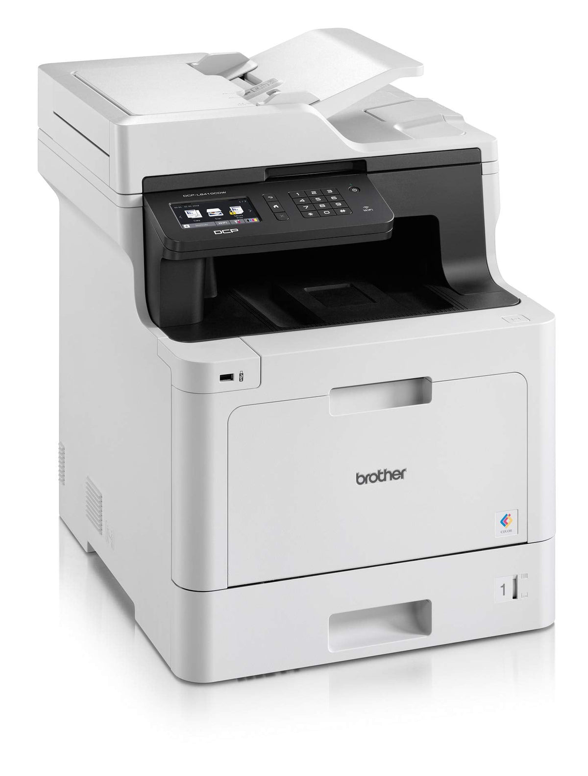 Brother DCP-L8410CDW Imprimante Multifonction 3 en 1 Laser - Professionnel - Economique - Couleur - Compact mais Puissant - Récompensé par Bli - A4, NOIR
