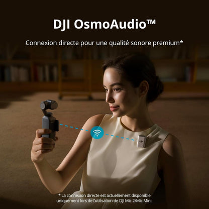 DJI Osmo Pocket 3 Créateur Bundle, camera vlog CMOS 1'' et Vidéo 4K/120 ips, digital et petite, Stabilisation à 3 axes, Suivi Facial/Objet, MAP rapide