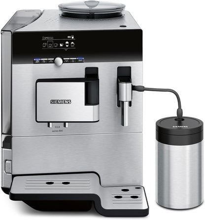 Siemens - TE806501DE - Machine à café automatique, Noir/Titanic