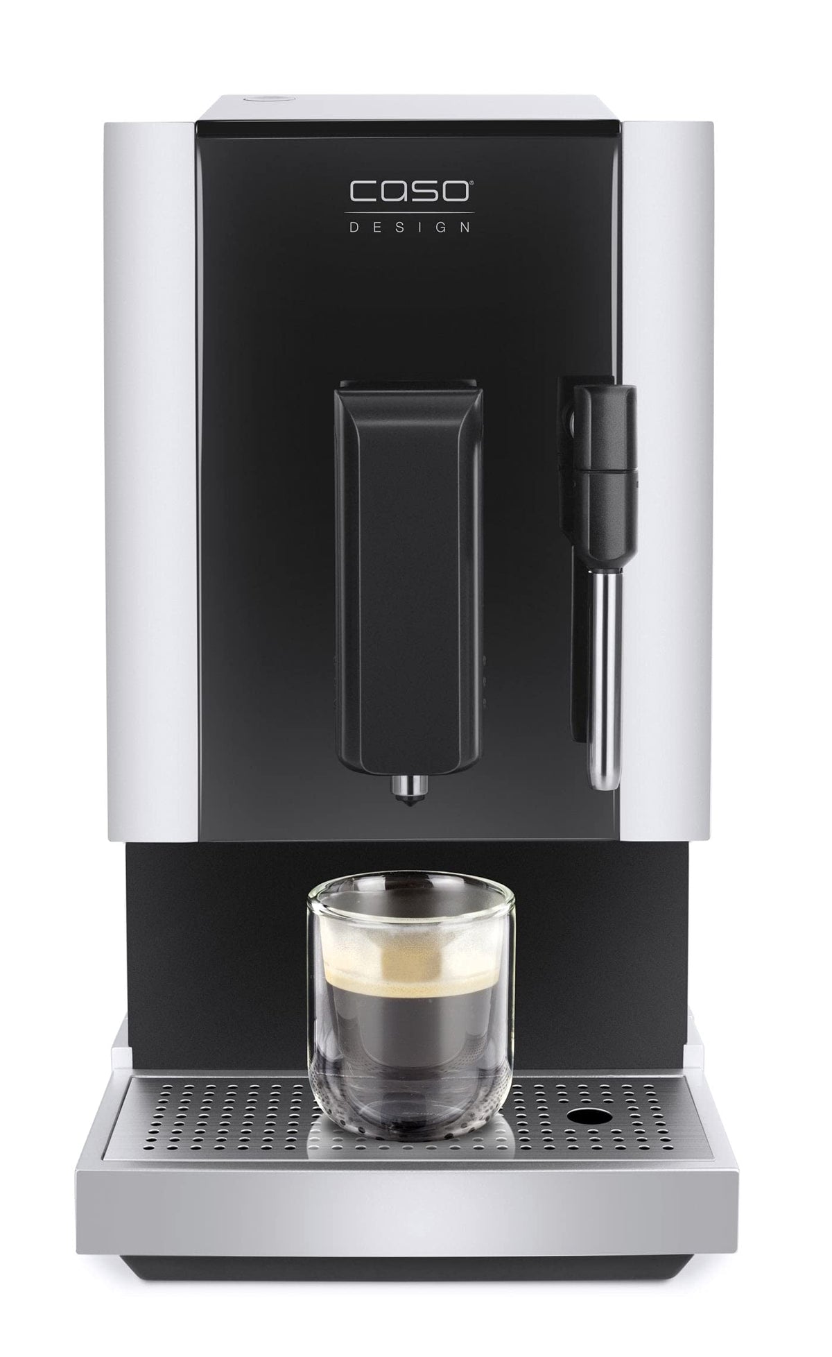 CASO Café Crema One - Machine à café automatique design, système de chauffage innovant, broyeur conique extra-silencieux en acier inoxydable, pour espresso, cappuccino, latte macchiato, etc.