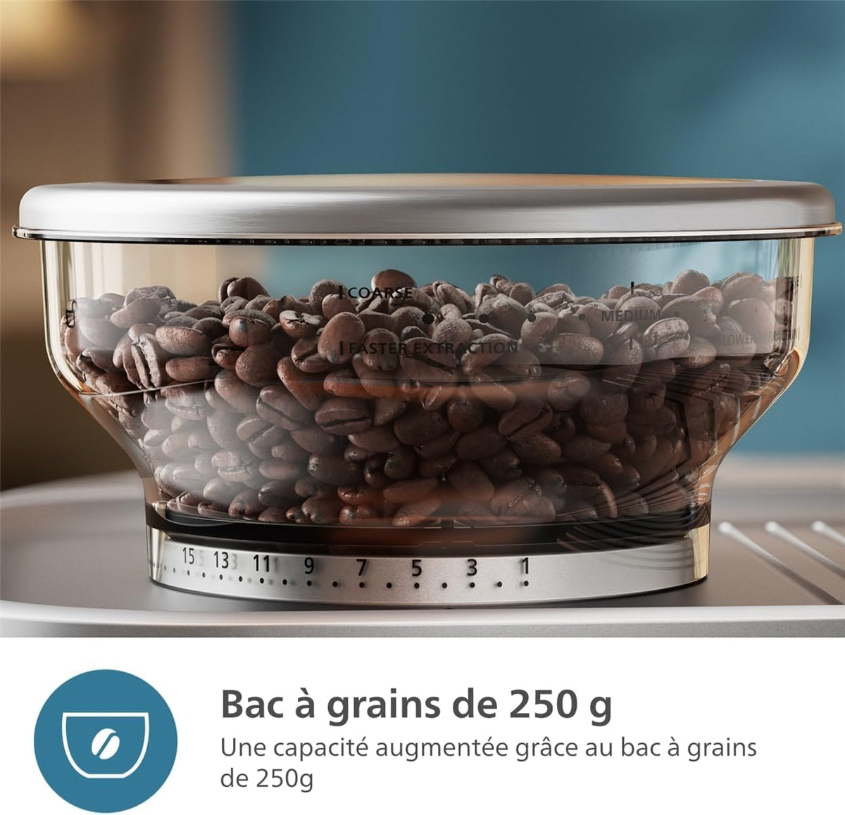 Philips Macchina per espresso semi-automatica Barista Brew - Guida Intuitiva, Pressino Calibrato, Design Elegante, Contenitore per Chicchi 250 g, metallo Argento (PSA3218/01)