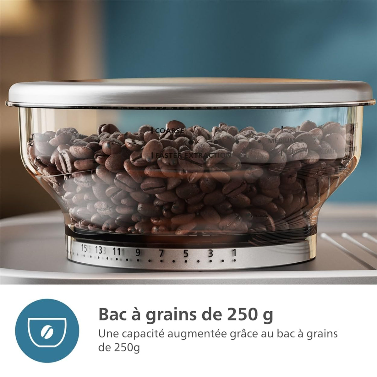Philips Macchina per espresso semi-automatica Barista Brew - Guida Intuitiva, Pressino Calibrato, Design Elegante, Contenitore per Chicchi 250 g, metallo Argento (PSA3218/01)