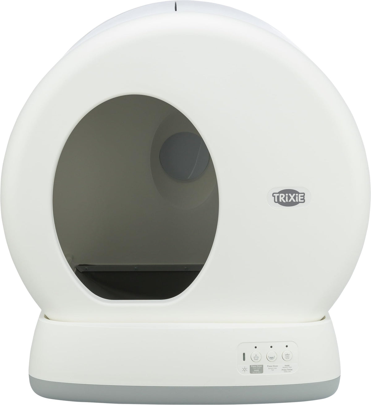 TRIXIE "Bac à Litière Autonettoyant, Nettoyage Automatique, pour Chats à Partir de 1,5 kg/4 Mois, Plastique, 53 × 55,5 × 52 cm, Blanc - 40040