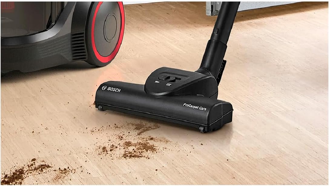 Bosch Série 4, aspirateur sans Sac, BGC21POW1, ProPower, Brosse Turbo Incluse, Filtre HEPA13 Lavable, Technologie Power AirCycle, Noir