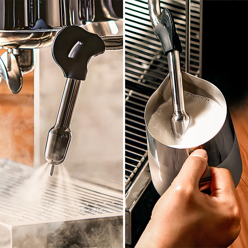 Cecotec Machine a Café Expresso Professionnelle Barista Baristeo Classic. Pré-Infusion Pour Meilleure Extraction, Réservoir Amovible 2,5 L, Pompe Italienne 15 Bars, Contrôle PID, Chaudière Inox 1 L