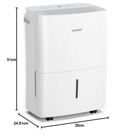 Comfee Déshumidificateur Connecté 20L/jour, 4 Modes, Deshumidificateur d air Silencieux, Sèche-Linge, Réservoir 3L, Pour pièce de 40㎡/100m³, MDDF-20DE
