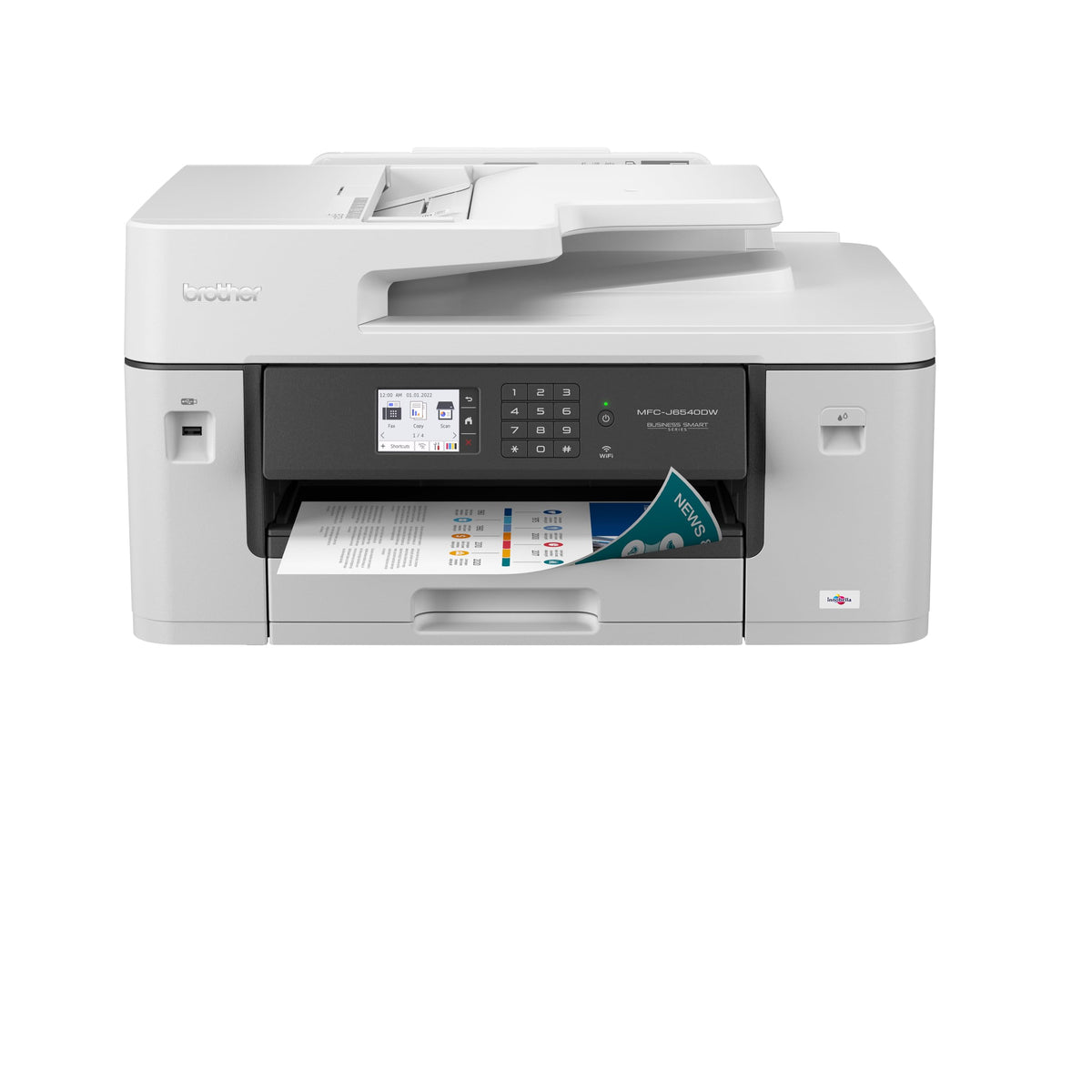 Brother MFC-J6540DWE - Multifonction 4 en 1 (Impression/Copie/Scan/Fax) - Abonnement d'Encre ECOPRO 4 MOIS OFFERTS - Jet d'encre Couleur - Recto/Verso