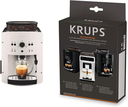 KRUPS Essential Machine à café à grain, Machine à café, Broyeur grain, Cafetière expresso, Cappuccino & Kit entretien Full Auto Expresso Broyeur XS530