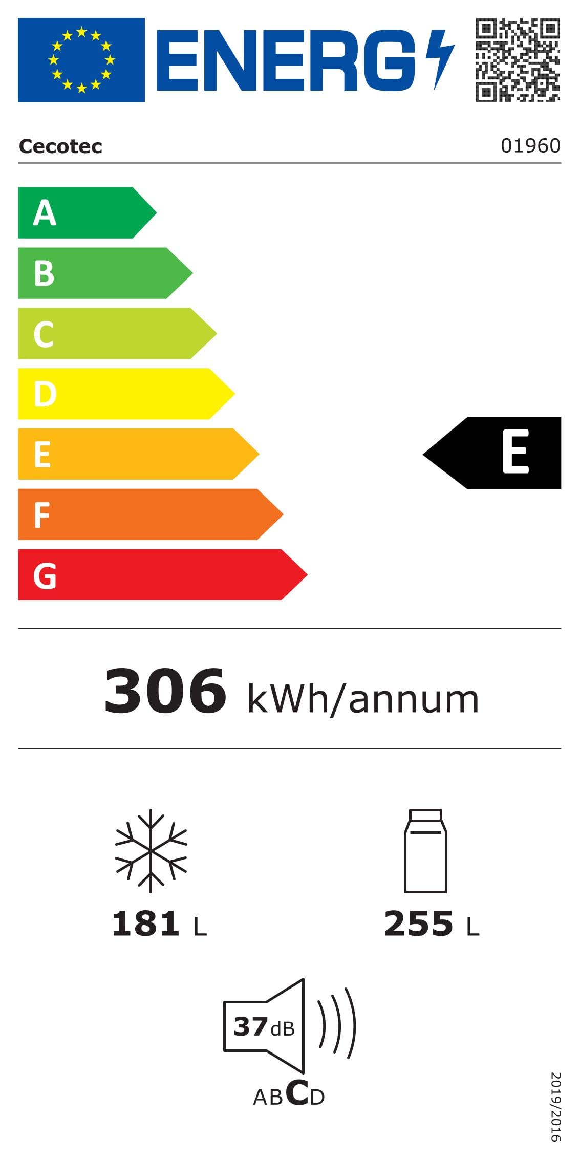 Cecotec Réfrigérateur américain Bolero CoolMarket SBS 436 SBI Inox E. Réfrigérateur américain inox, 436L, Total No Frost, Inverter Plus, MultiAirFlow, refroidissement rapide, congélation rapide.