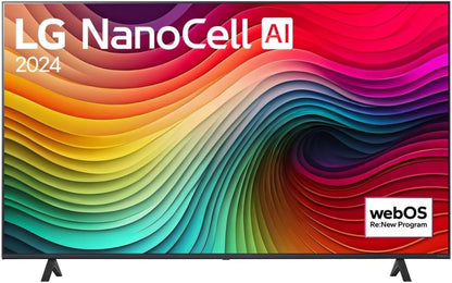 LG Nanocell TV 2024 | 65NANO81 | 65 Pouces | UHD | Processeur α5 Gen7 AI 4K, Bleu foncé