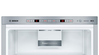 Bosch KGE39ALCA- Série 6, Réfrigérateur combiné pose-libre, 201 x 60 cm, Inox