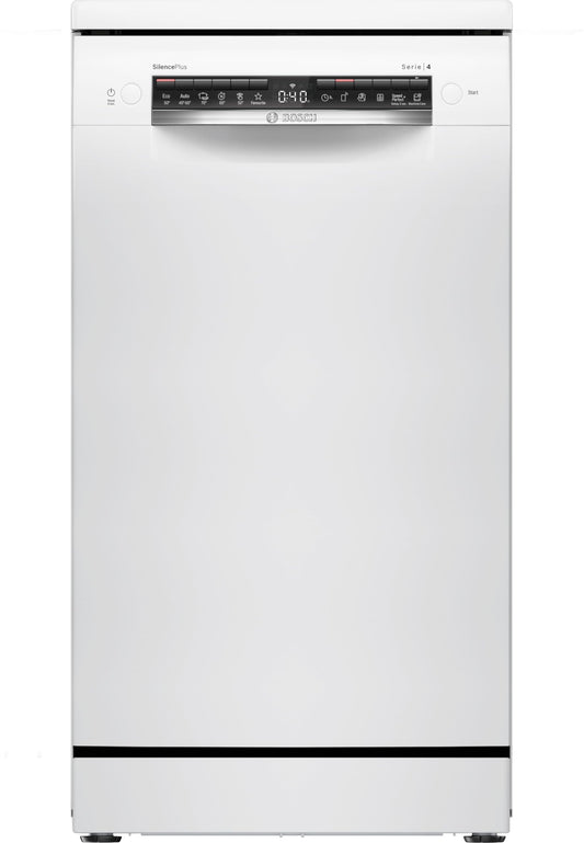 Bosch SPS4EMW24E, Série 4, Lave-vaisselle 45 cm, Pose libre, Blanc